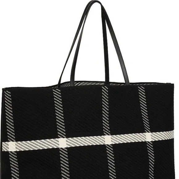 Alaïa Large Checked Logo Tote - Picture 2 of 9